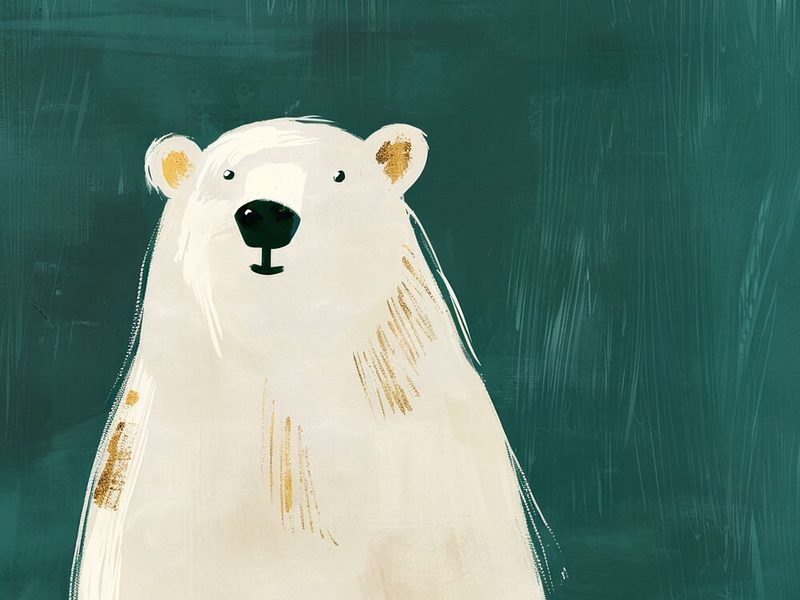 Charming Polar Stare art print by Treechild for $57.95 CAD