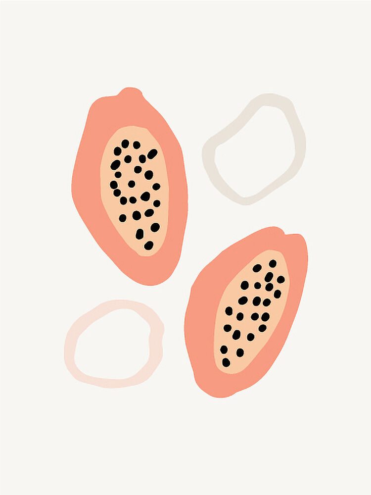 Papaya Rhythm art print by Treechild for $57.95 CAD