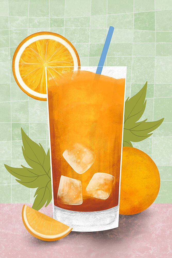 Refreshing Orange Juice art print by EMELIEmaria for $57.95 CAD