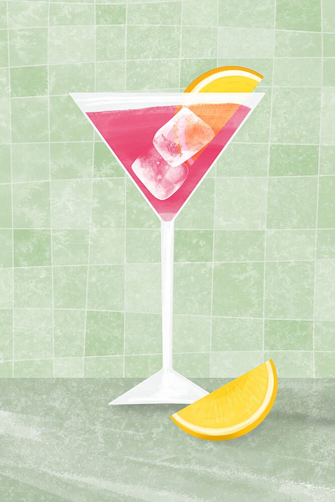 Refreshing Pink Cocktail art print by EMELIEmaria for $57.95 CAD