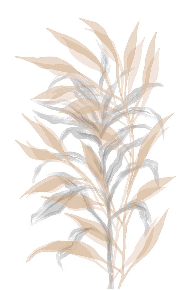 Soft Neutral Foliage art print by Martina for $57.95 CAD