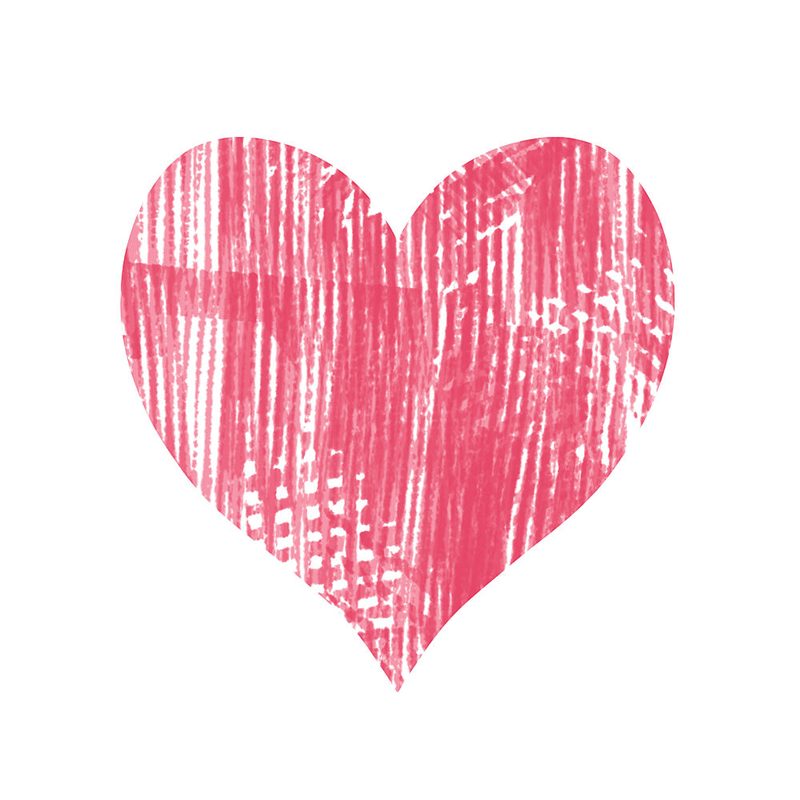 Textured Love Heart art print by Martina for $57.95 CAD