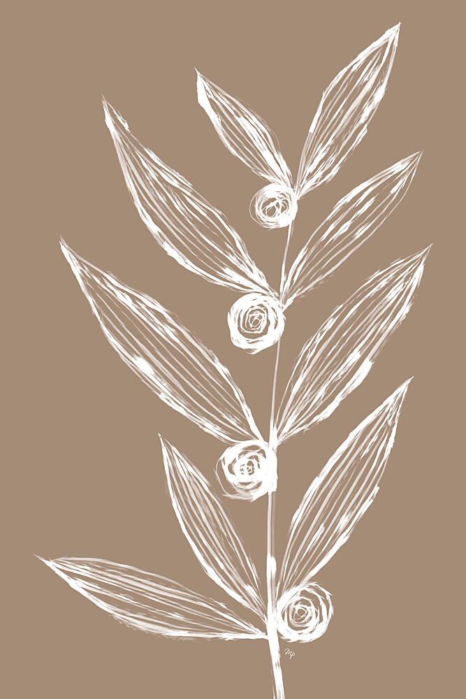 White Botanical Branch art print by Martina for $57.95 CAD