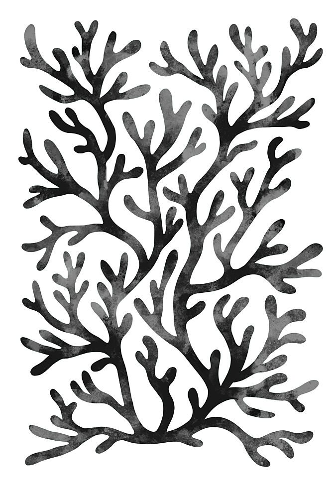 Flowing Black Coral art print by EMELIEmaria for $57.95 CAD