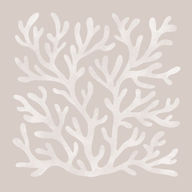Soft Beige Coral art print by EMELIEmaria for $57.95 CAD