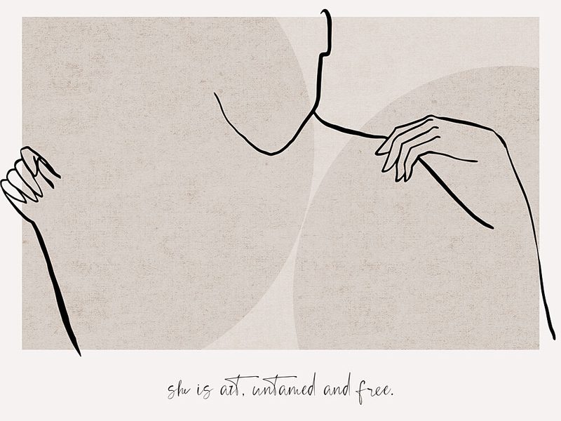 Elegant Silhouette art print by Treechild for $57.95 CAD