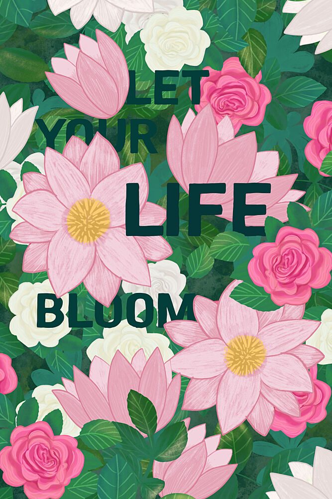 Let Your Life Bloom art print by EMELIEmaria for $57.95 CAD