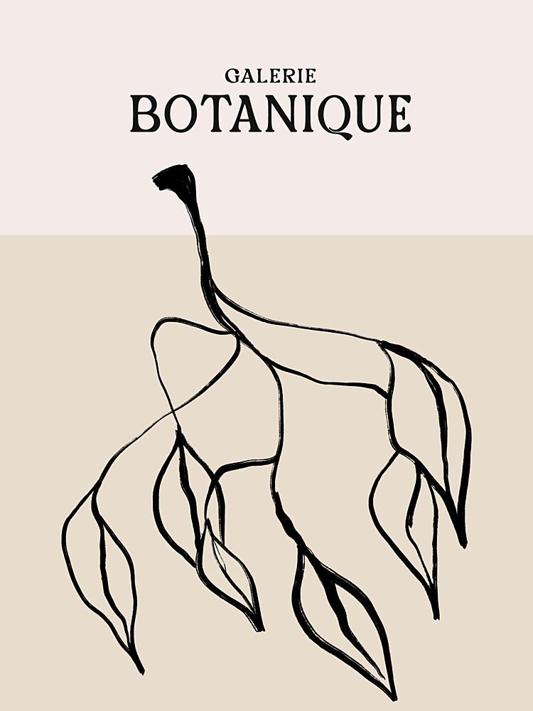 Elegant Leaf Sketch art print by Treechild for $57.95 CAD