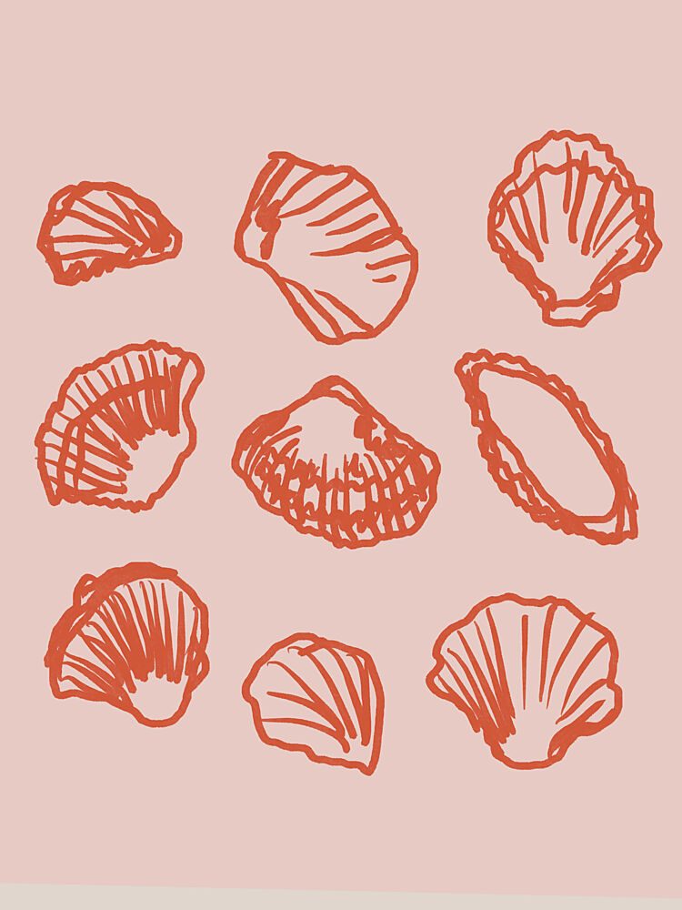 Coral Shell Symphony art print by Treechild for $57.95 CAD