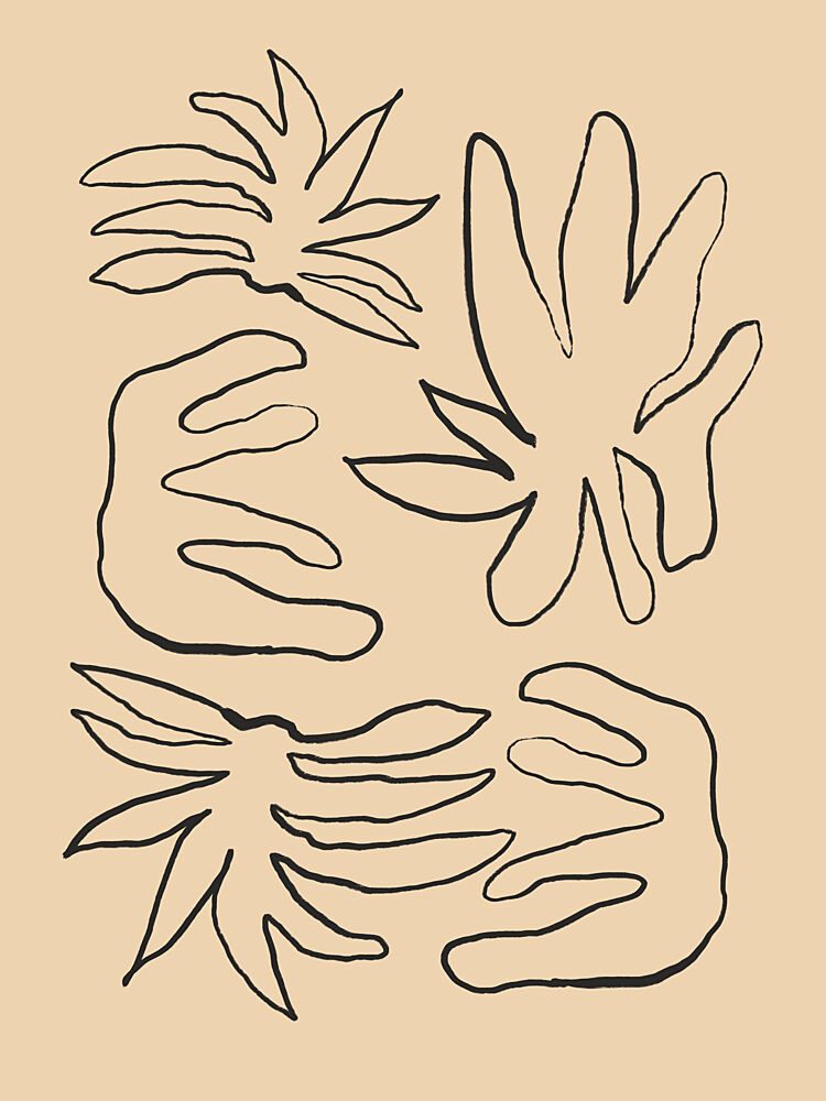 Abstract Leaves Dance art print by Treechild for $57.95 CAD
