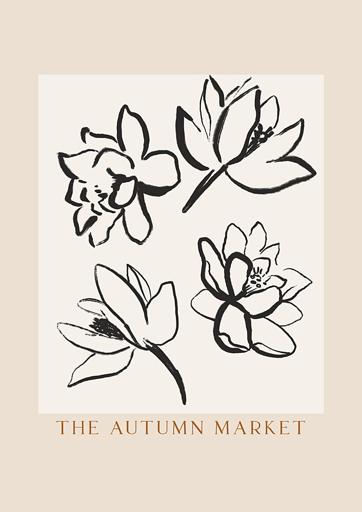 Floral Ink Impressions art print by Treechild for $57.95 CAD