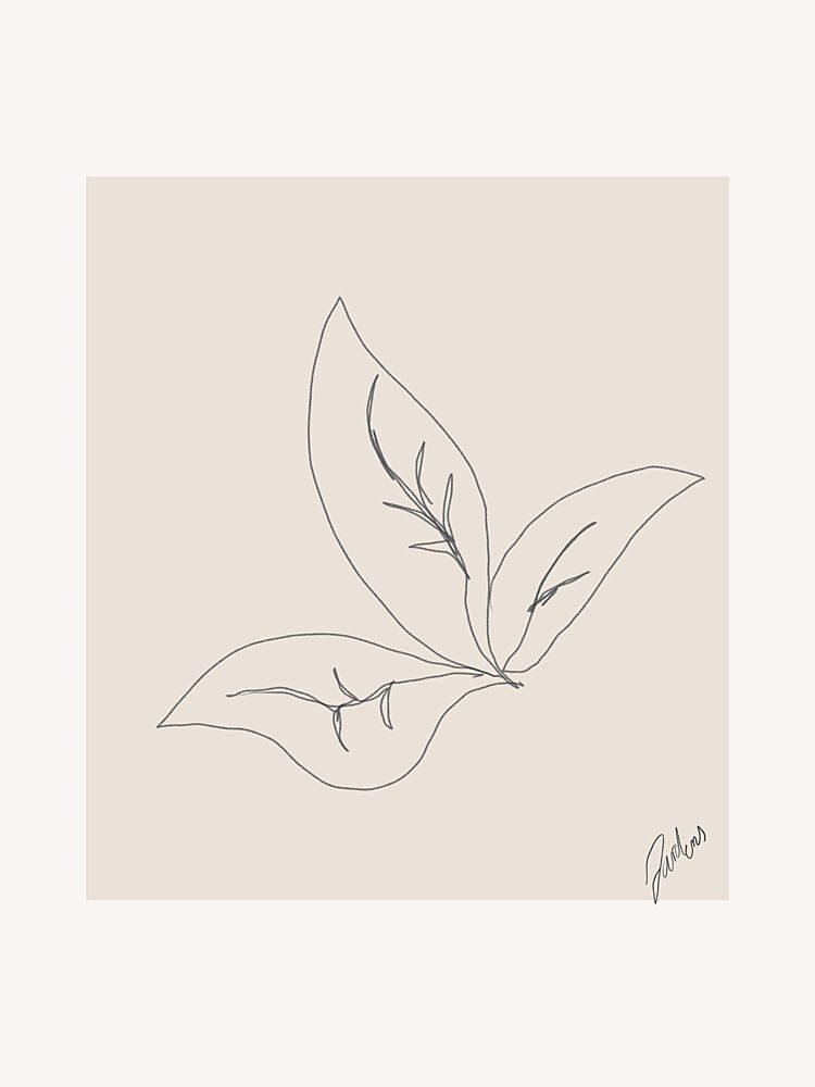 Leaf Contours art print by Treechild for $57.95 CAD