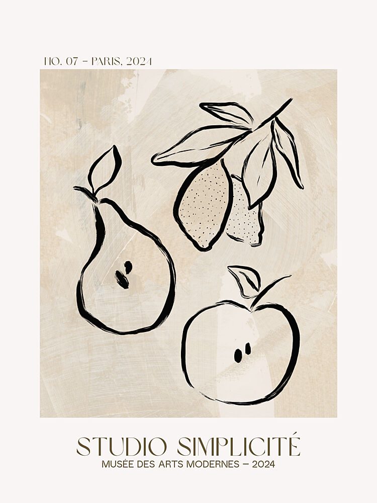 Fruitful Minimalism art print by Treechild for $57.95 CAD