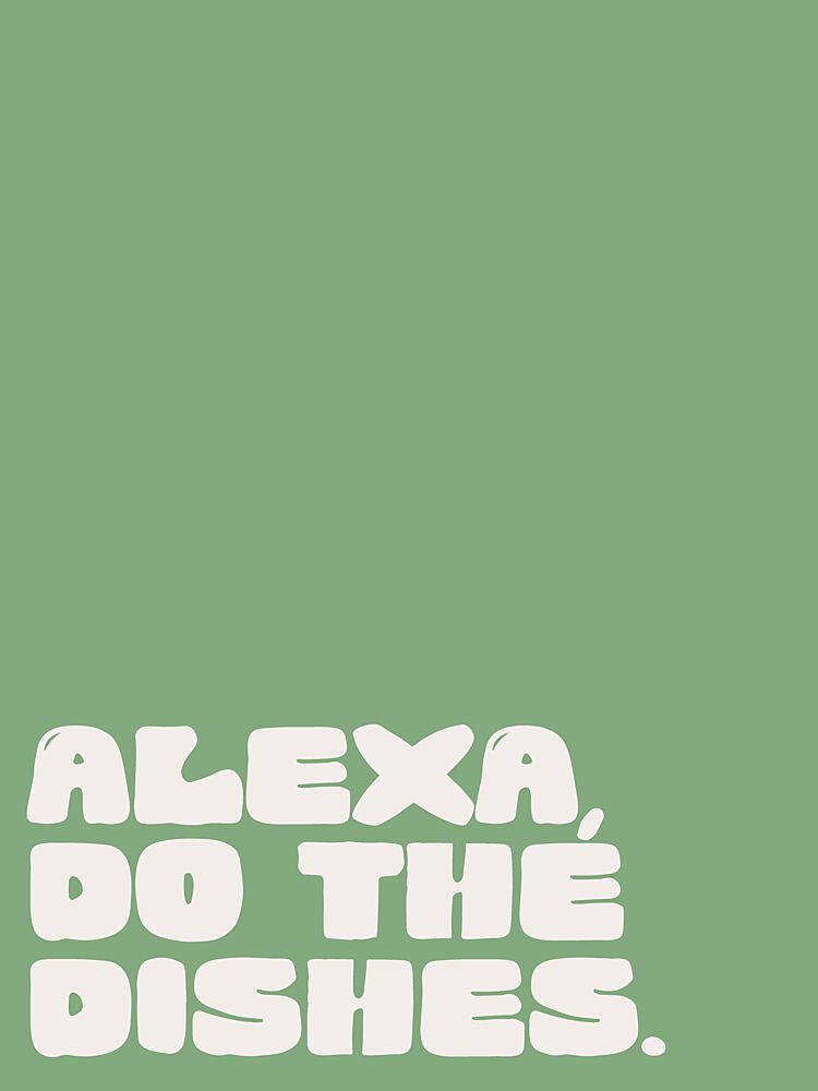 Alexadothedishesgreen art print by Treechild for $57.95 CAD