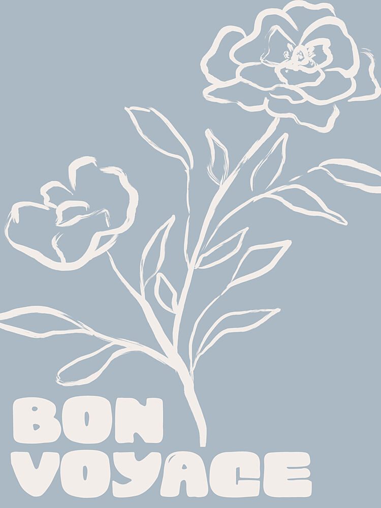 Bonvoyageblue art print by Treechild for $57.95 CAD
