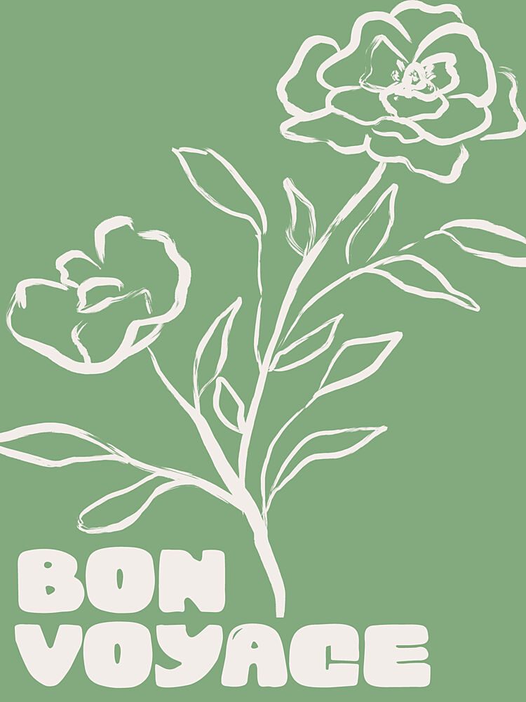 Bonvoyagegreen art print by Treechild for $57.95 CAD