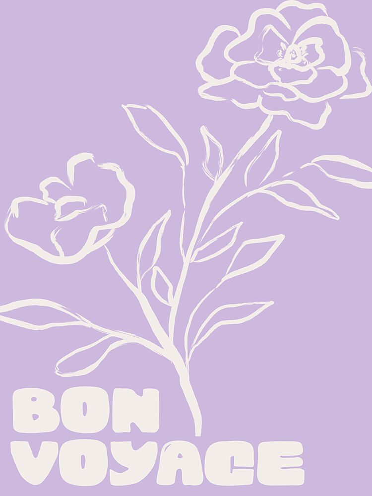 Bonvoyagepurple art print by Treechild for $57.95 CAD