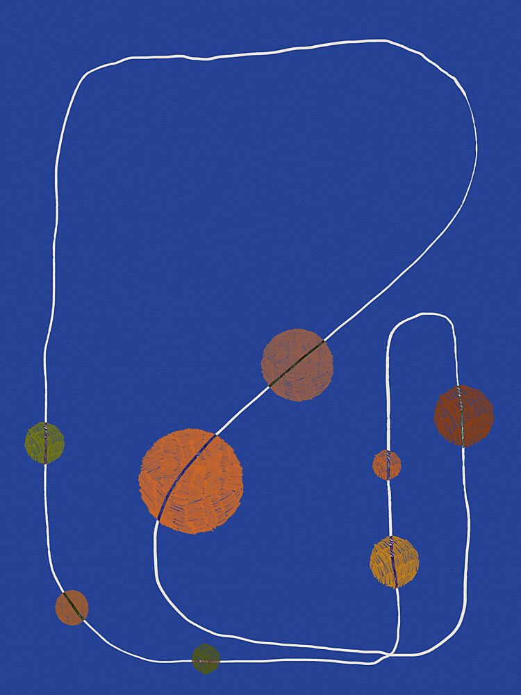 Orbiting Whimsy art print by Treechild for $57.95 CAD