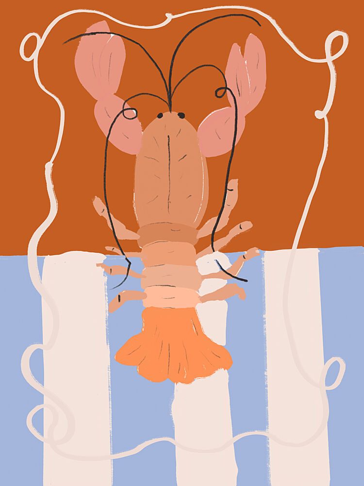Lobster Delight art print by Treechild for $57.95 CAD