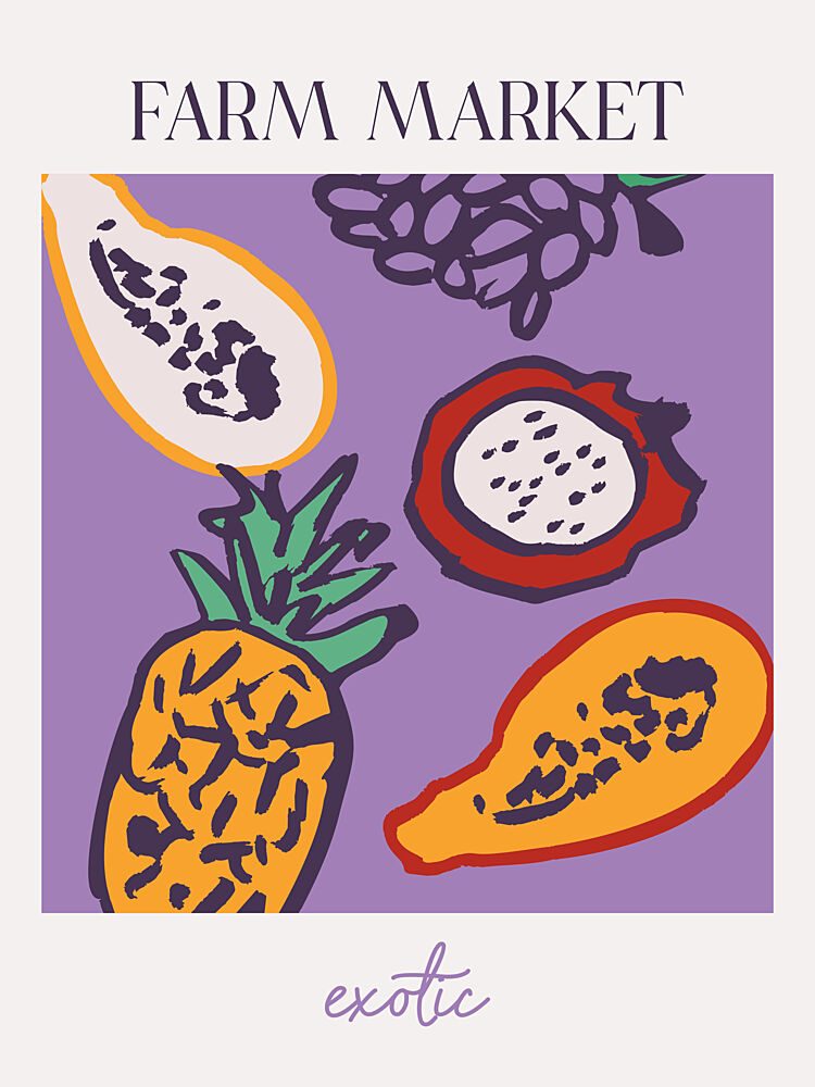 Tropical Delights art print by Treechild for $57.95 CAD