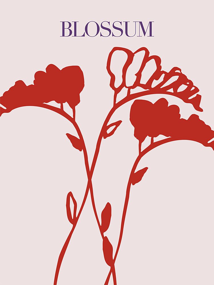 Crimson Blossoms art print by Treechild for $57.95 CAD