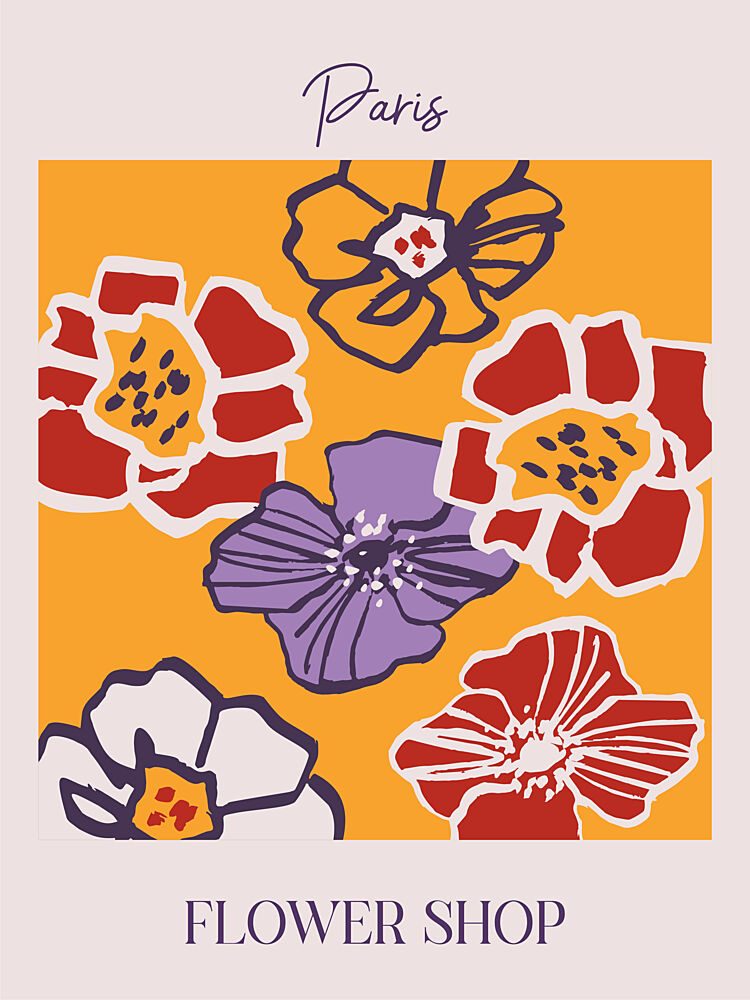 Petals of Paris art print by Treechild for $57.95 CAD