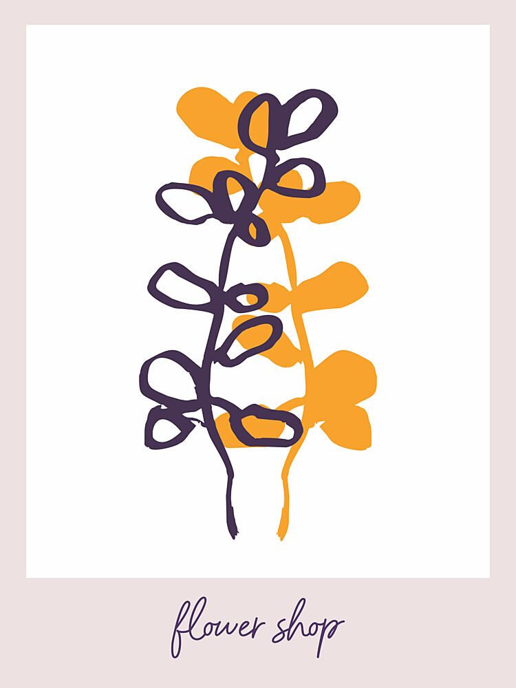 Abstract Blooms art print by Treechild for $57.95 CAD