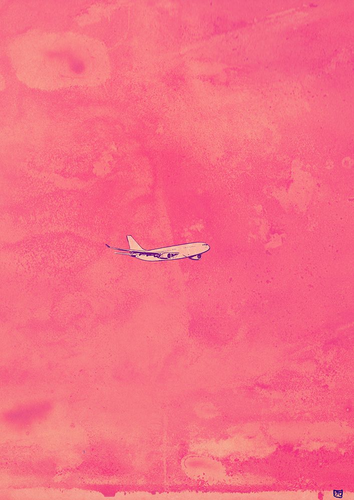 Airplane Flying art print by Giuseppe Cristiano for $57.95 CAD