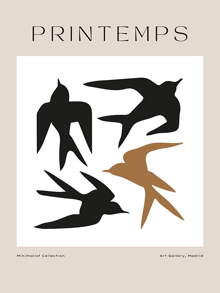 Silhouetted Flight art print by Treechild for $57.95 CAD