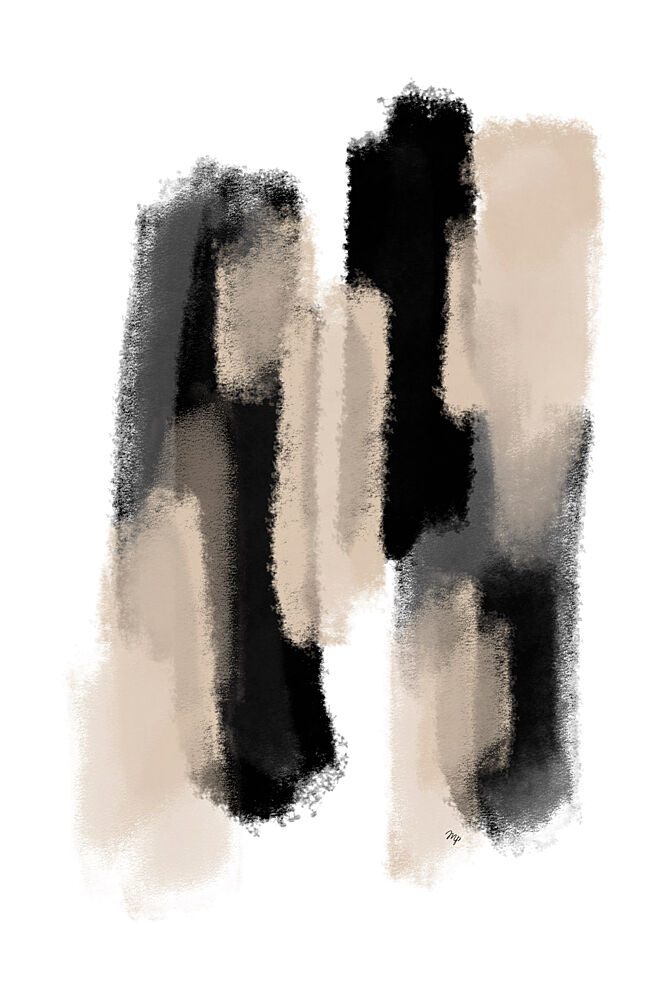 Textured Neutral Strokes art print by Martina for $57.95 CAD