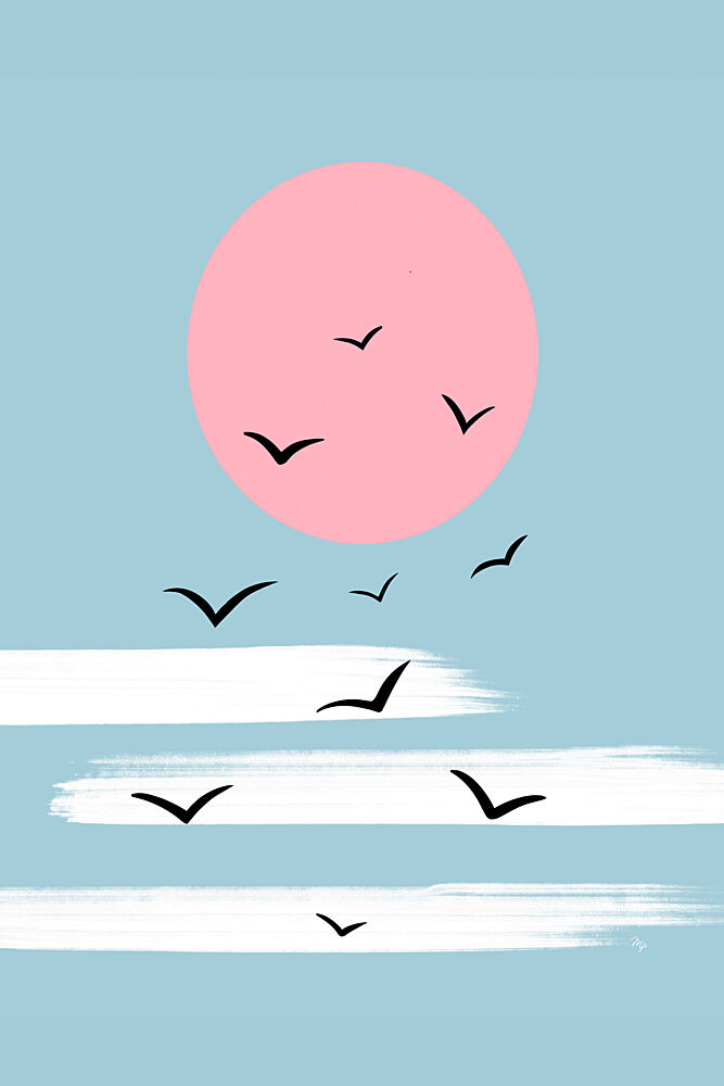 Serene Horizon Flight art print by Martina for $57.95 CAD