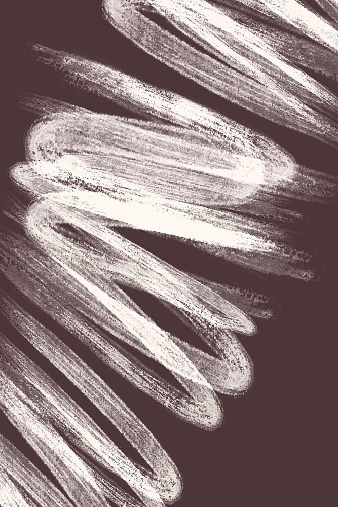 White Brushstrokes art print by Martina for $57.95 CAD