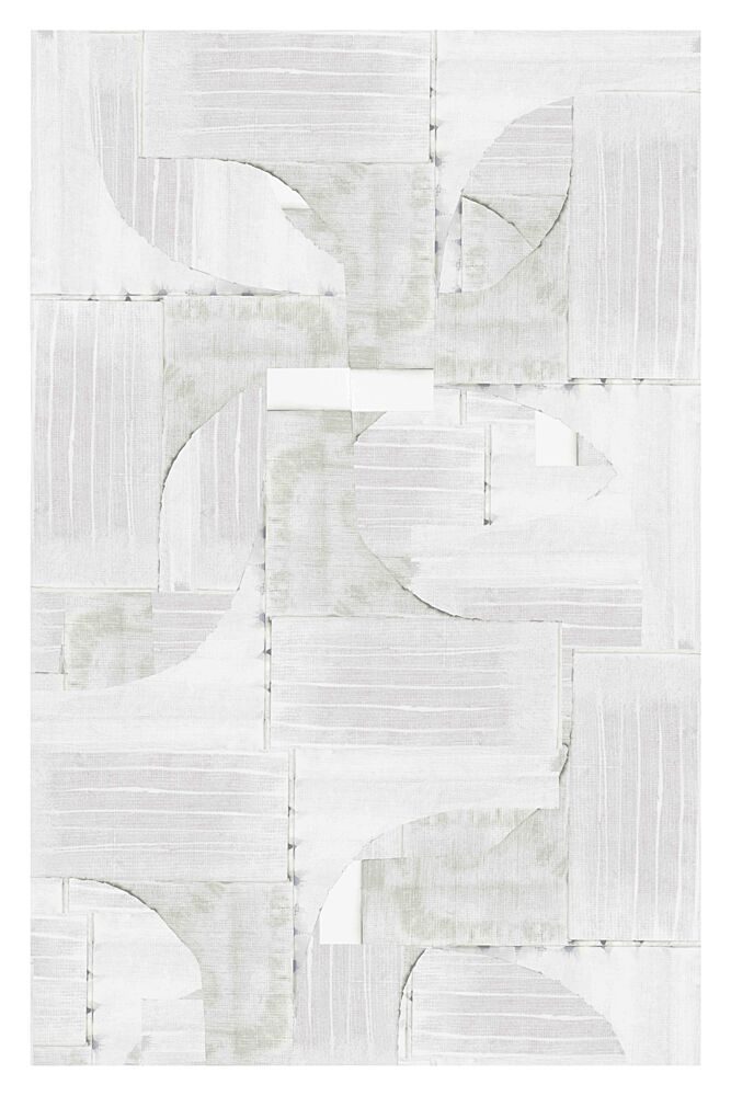 Geometric White Shapes art print by Cartissi for $57.95 CAD