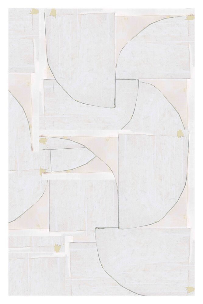 White Shapes art print by Cartissi for $57.95 CAD