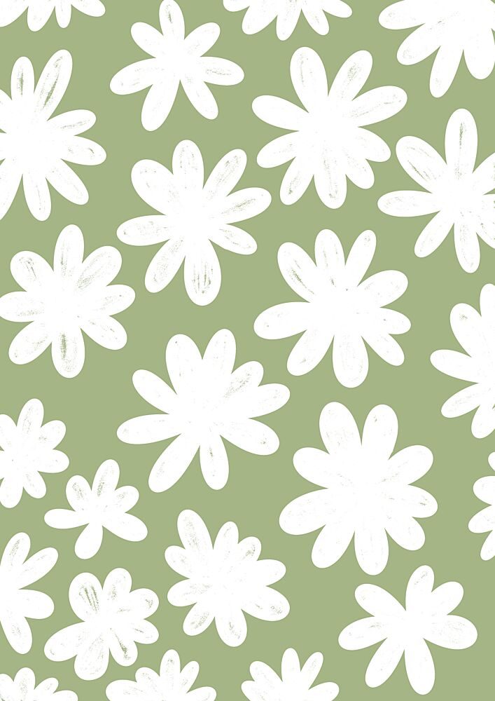 Sage Green Blooms art print by Bainai for $57.95 CAD