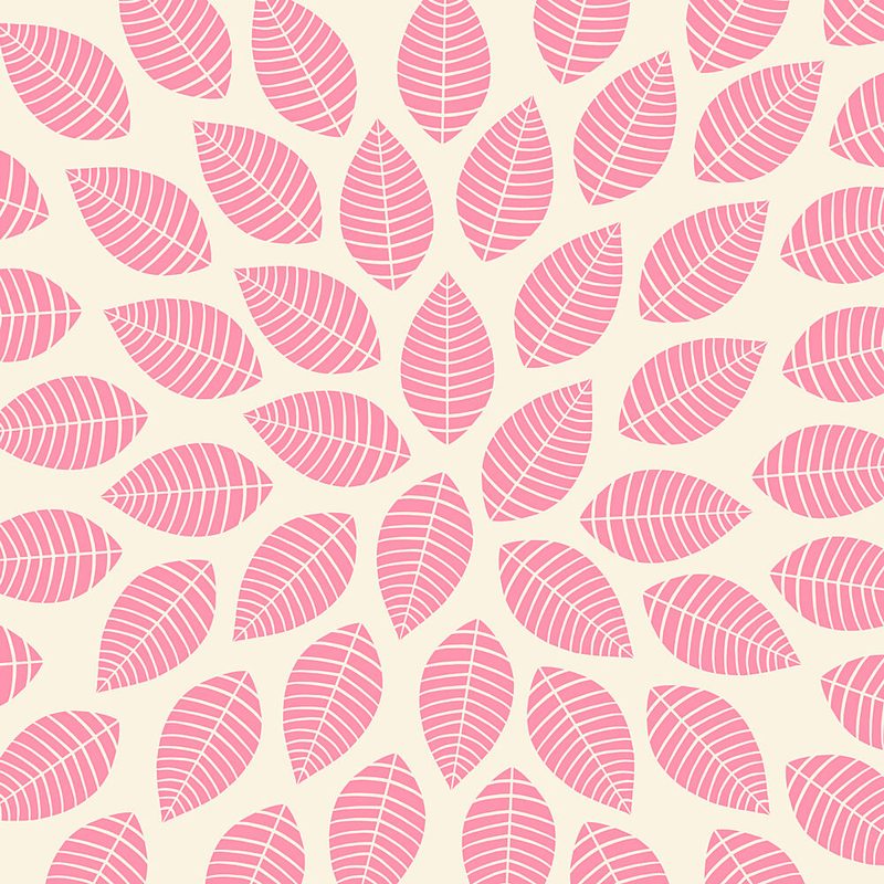 Delicate Pink Leaves art print by Bainai for $57.95 CAD