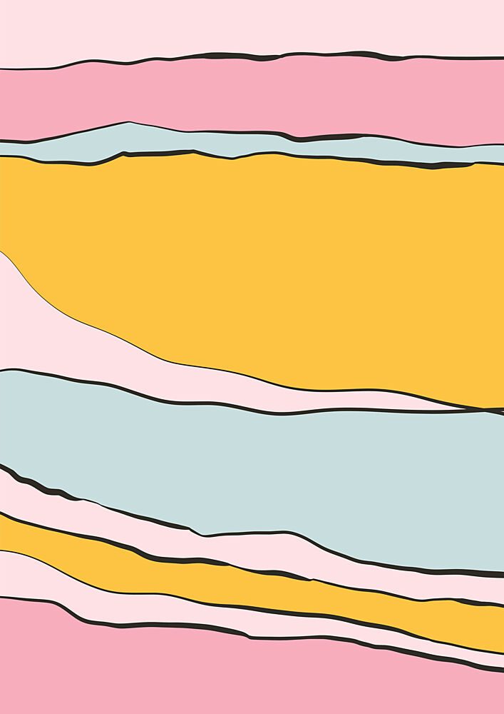 Soft Flowing Colors art print by Bainai for $57.95 CAD