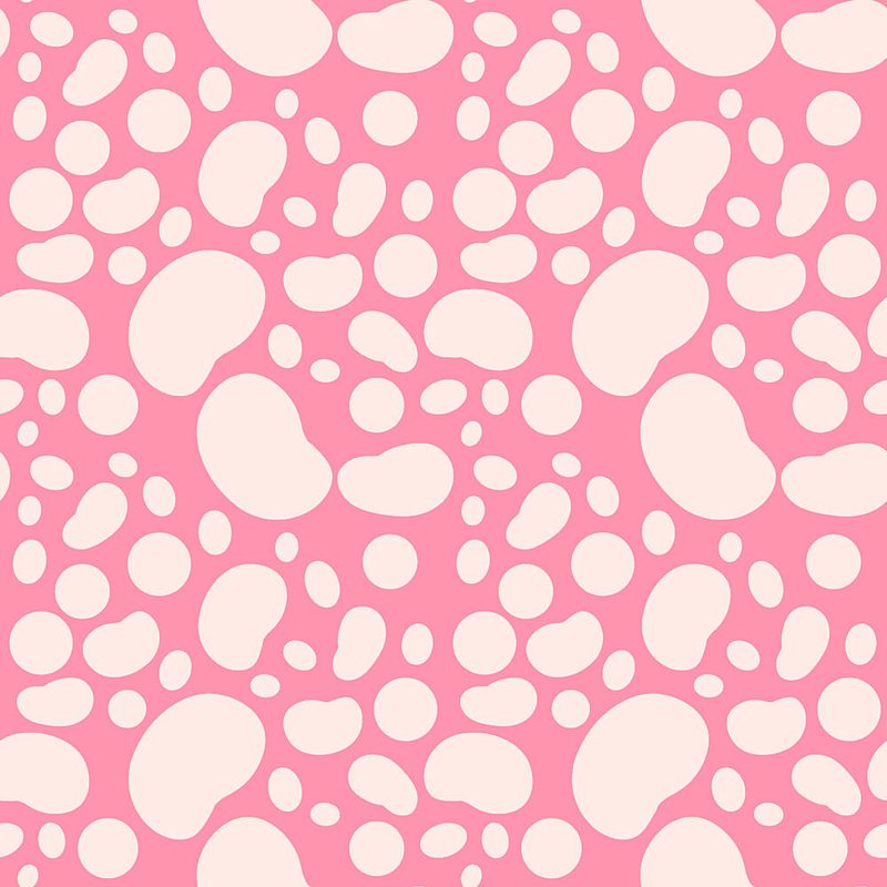 Playful Pink Organic Shapes art print by Bainai for $57.95 CAD