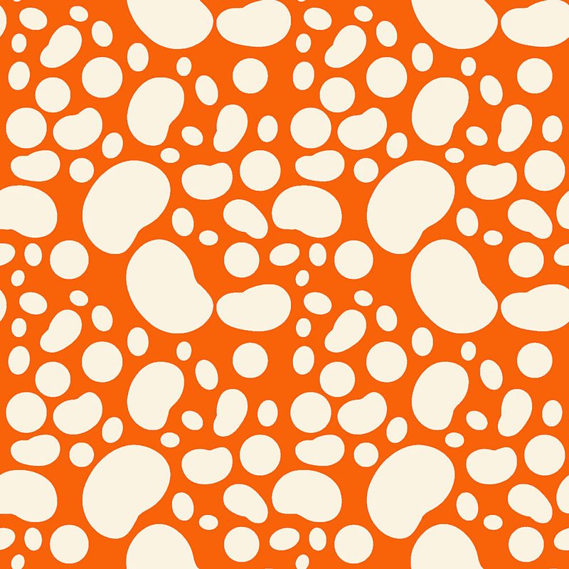 Playful Orange Blobs art print by Bainai for $57.95 CAD
