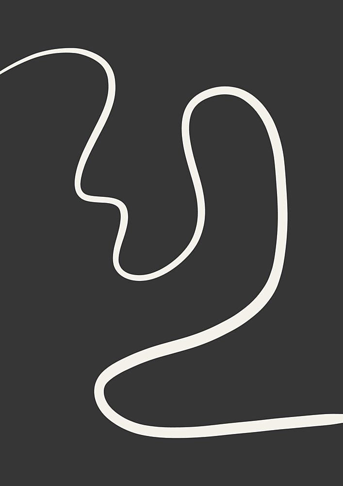 Abstract Line Profile art print by Bainai for $57.95 CAD