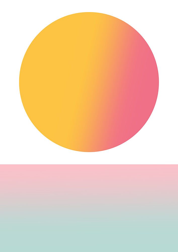 Gradient Sun Horizon art print by Bainai for $57.95 CAD