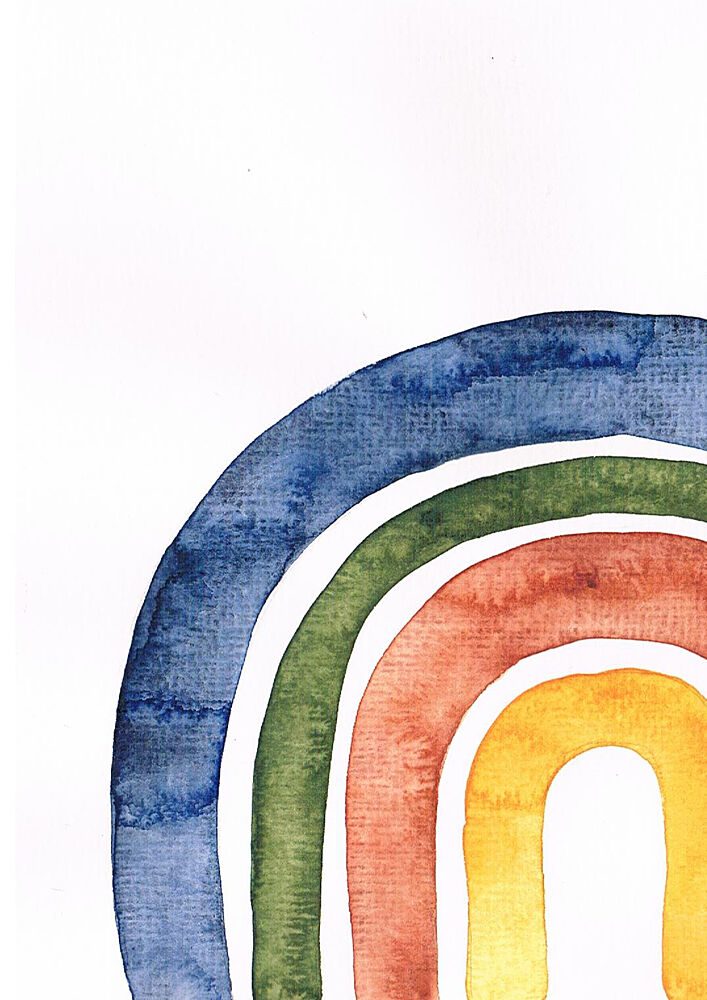Earthy Rainbow Arc art print by Bainai for $57.95 CAD