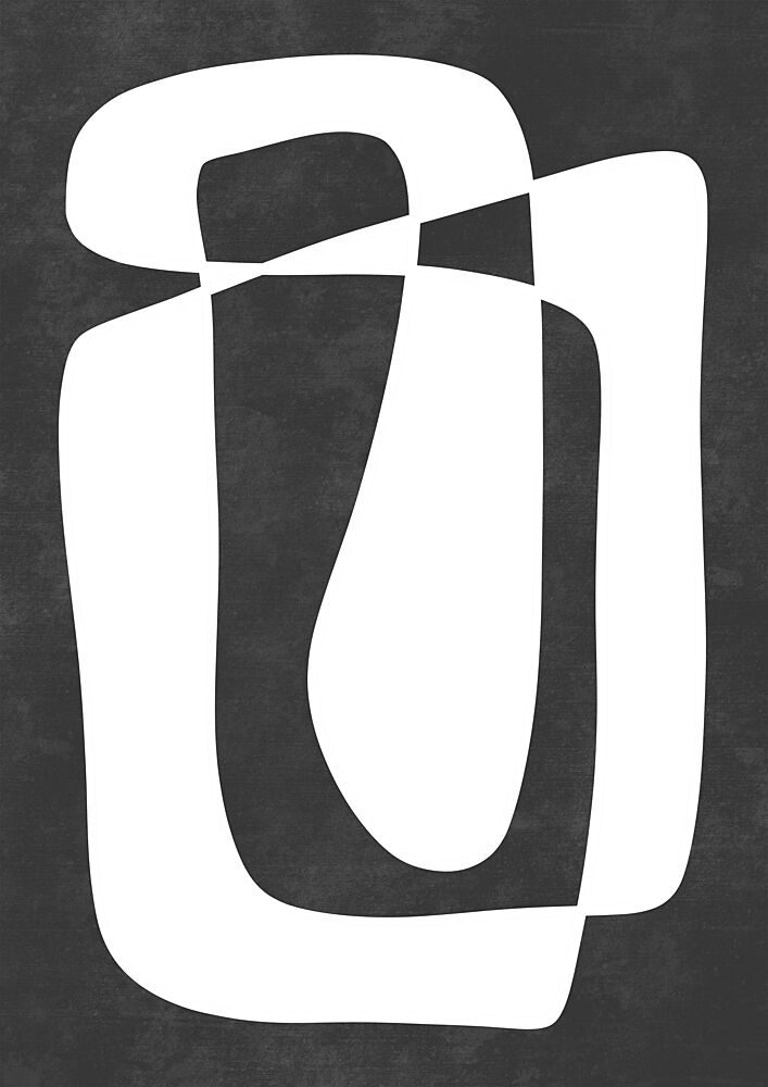 Intertwined Organic Shapes art print by Bainai for $57.95 CAD
