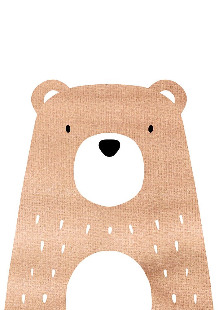 Sweet Woodland Bear art print by Bainai for $57.95 CAD