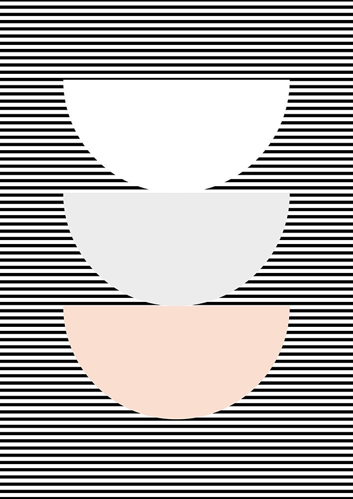 Pastel Geometric Balance art print by Bainai for $57.95 CAD