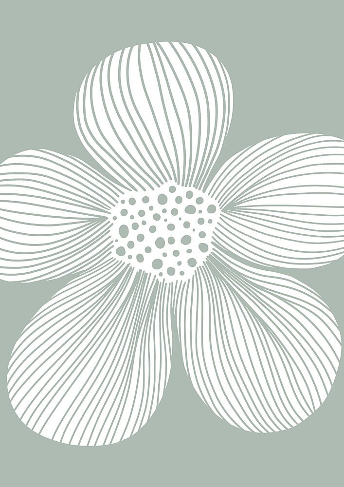 Modern White Blossom art print by Bainai for $57.95 CAD