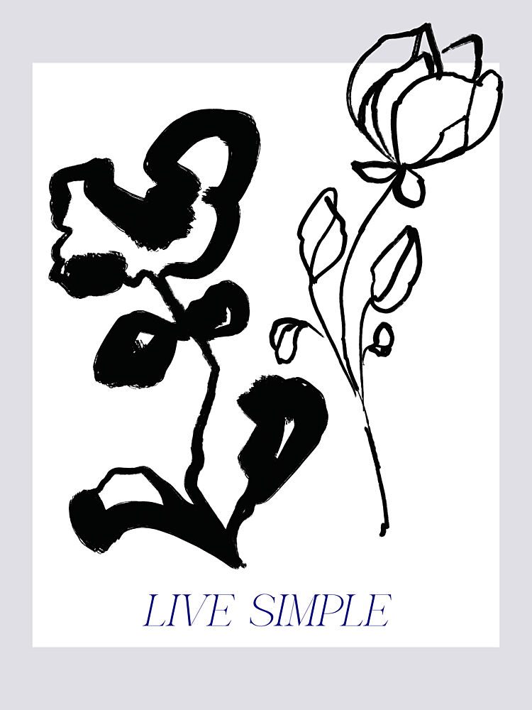 Minimal Blossom art print by Treechild for $57.95 CAD