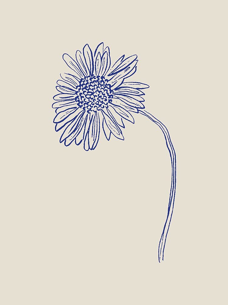 Blue Blossom Sketch art print by Treechild for $57.95 CAD