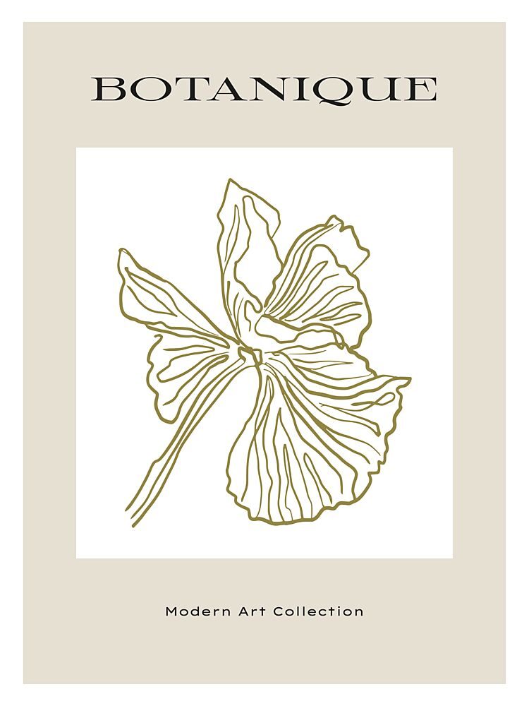 Green Flora Outline art print by Treechild for $57.95 CAD