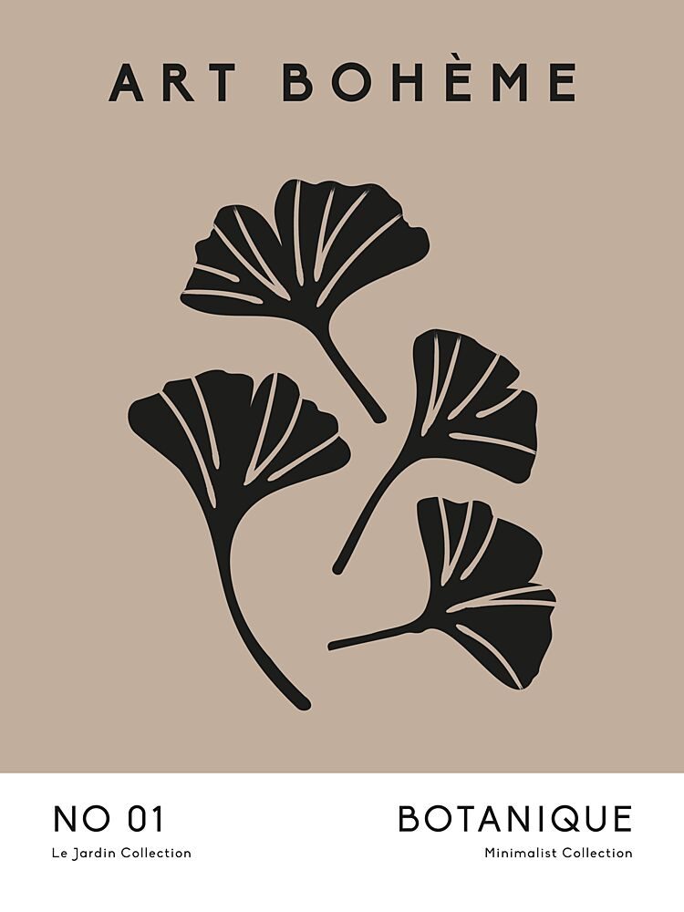 Ginkgo Silhouettes art print by Treechild for $57.95 CAD